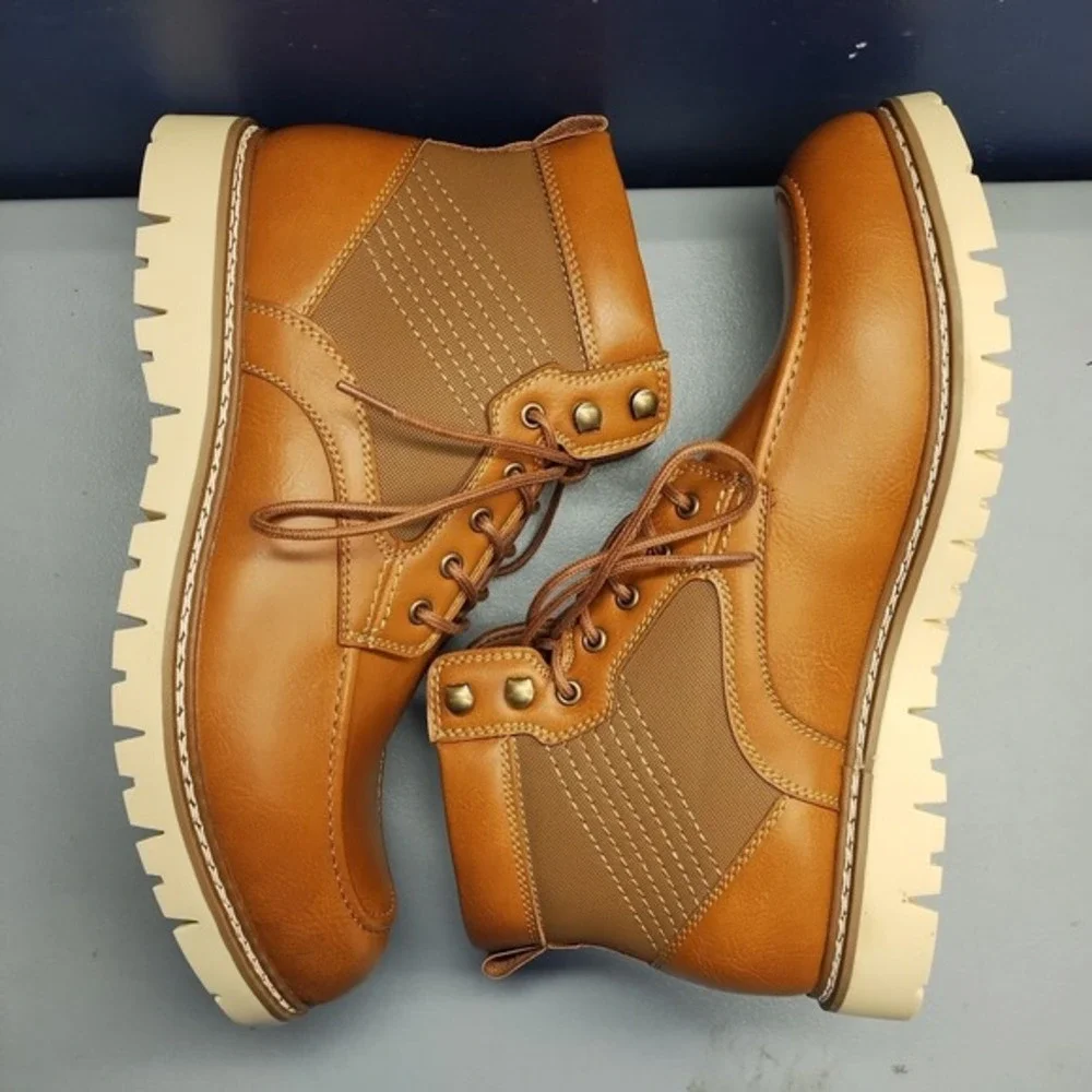 Steve Madden Bleeker Chukka Boots Mens US Size 11M Brown Comfort Moc Toe Lace Up